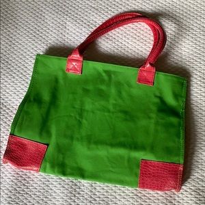 Pink and Green Tote Bag